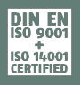 DIN ISO 9001 / ISO 14001 Certified